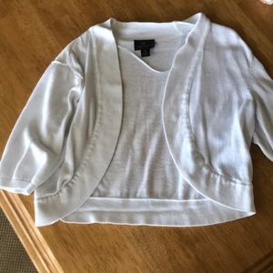 White crop sweater